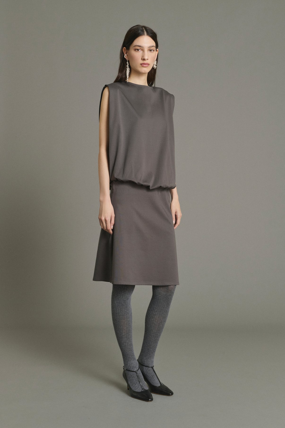 Robe Jolene - Ardoise - Coton - Femme vue 3