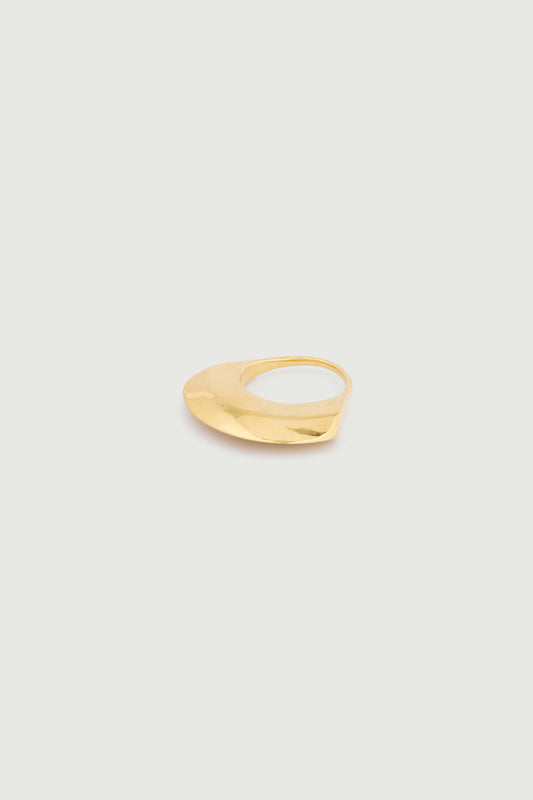 Bague - Gold - Ligne Plate - Femme