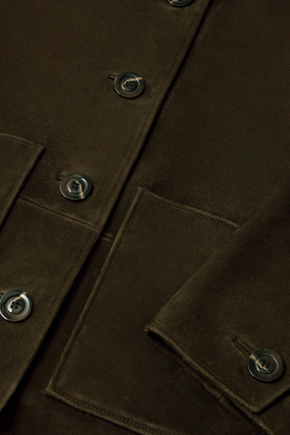 Veste Vincenzo - Kaki Foncé - Cuir - Femme vue 6