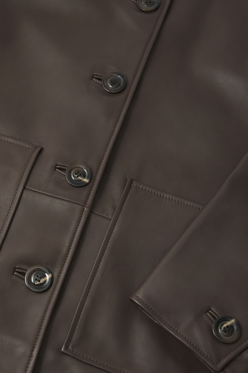 Veste Vincenzo - Taupe - Cuir - Femme vue 5