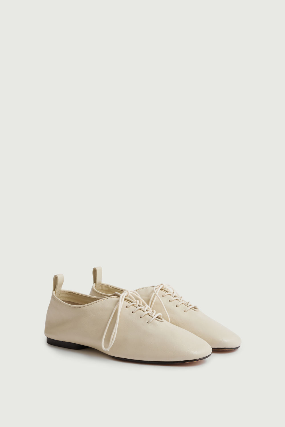 Ballerines Orso - Ivoire - Cuir - Femme vue 4