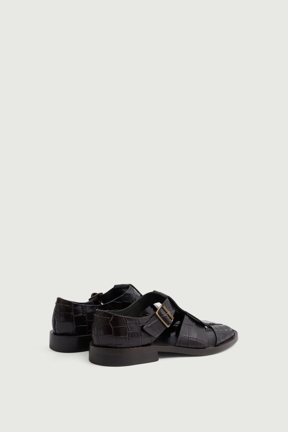 Sandales Velika - Marron Foncé - Cuir - Femme vue 3