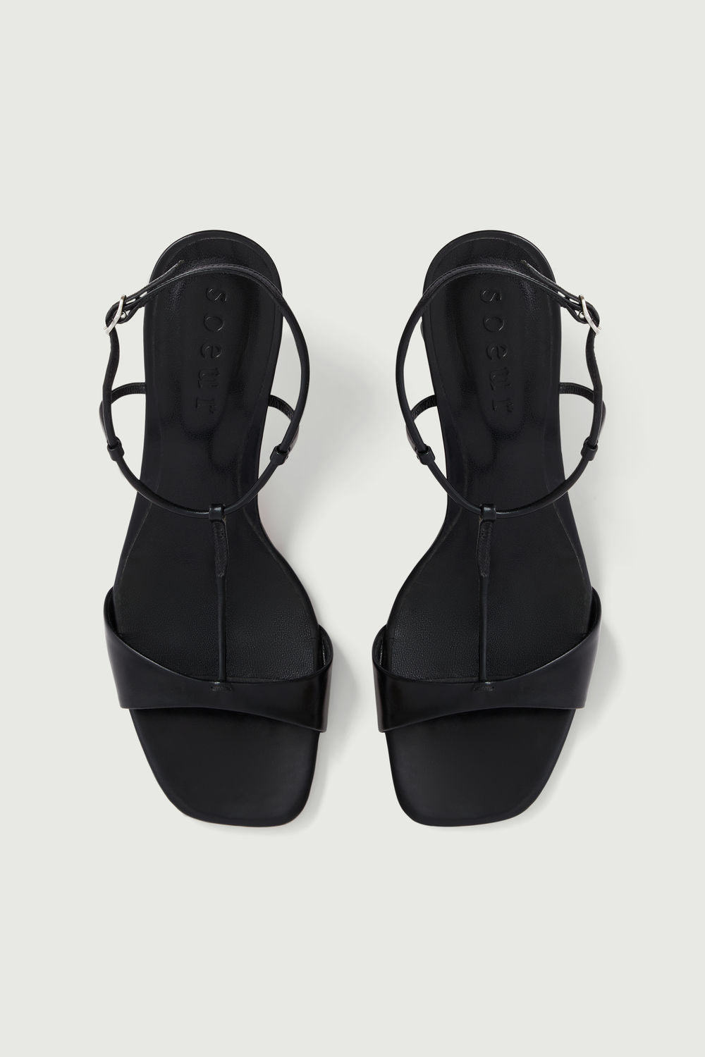 Sandales Cecilie - Noir - Cuir - Femme vue 6