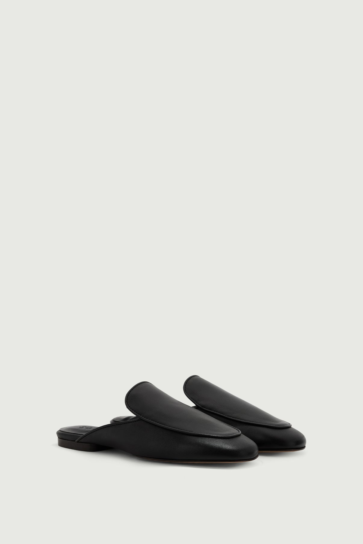 Mules Antonine - Negro - Cuero - Mujer vue 2
