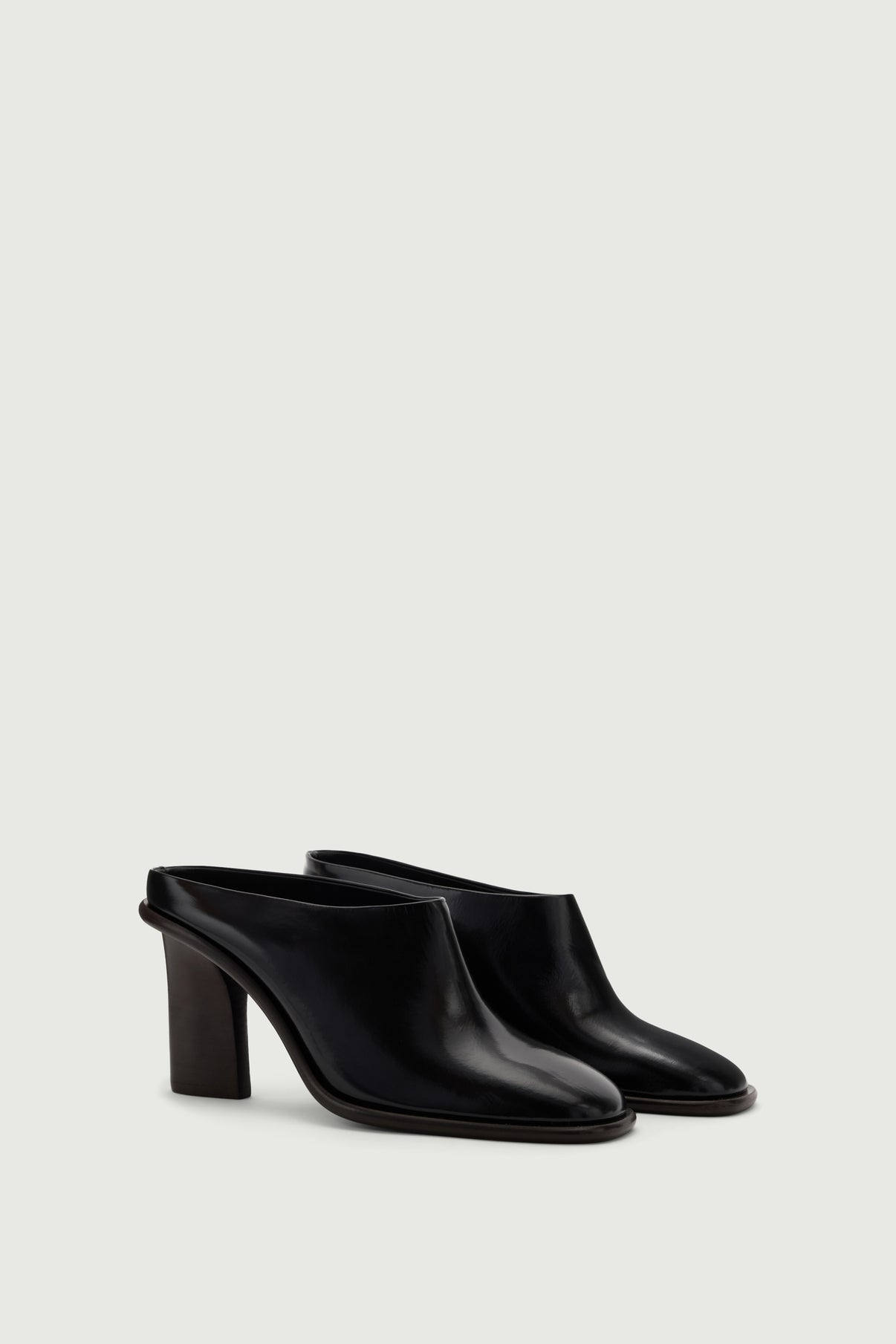 Elba mules - Black - Leather - Women vue 2