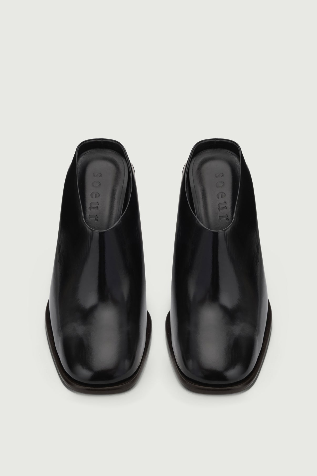 Elba mules - Black - Leather - Women vue 3