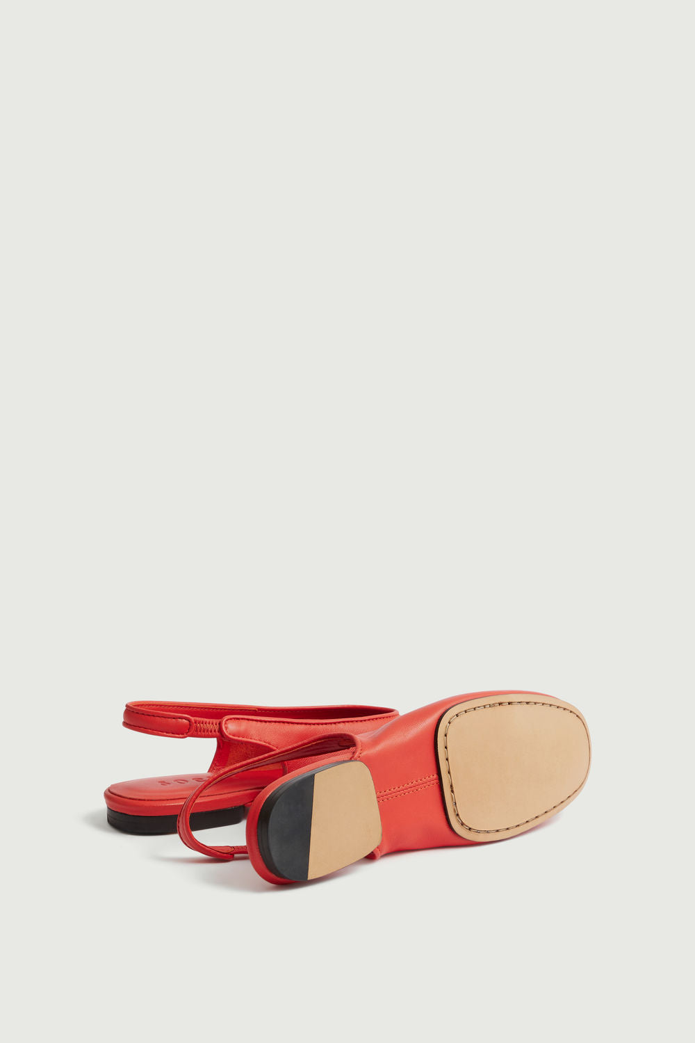 Slingbacks Emmett - Rouge - Cuir - Femme vue 5