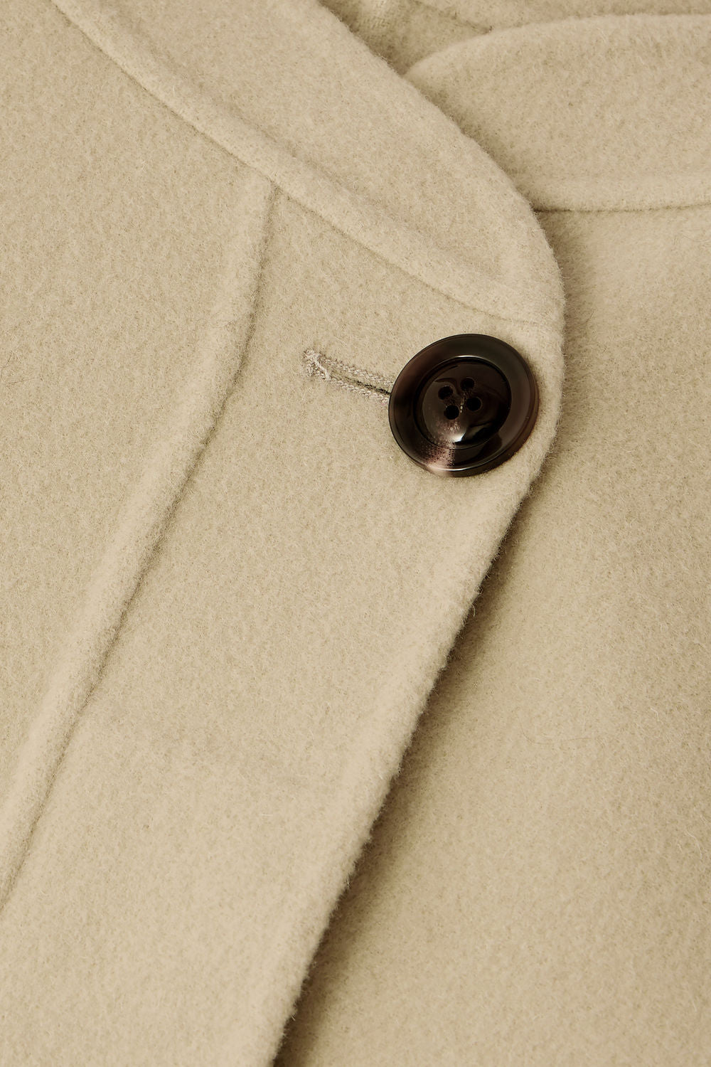 Manteau Windsor - Craie - Laine - Femme vue 5
