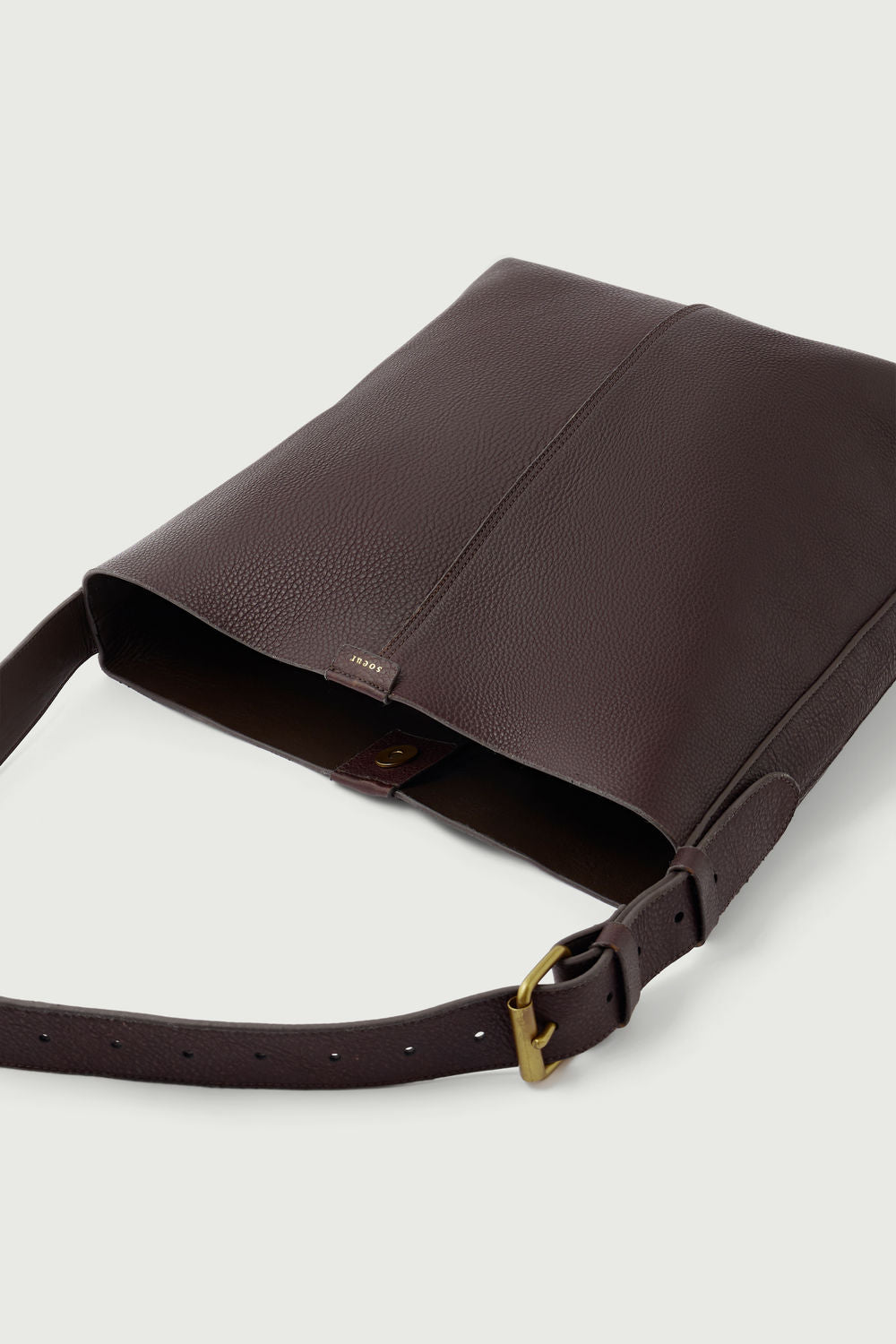 Sac Saudade - Marron Foncé - Cuir - Femme vue 4