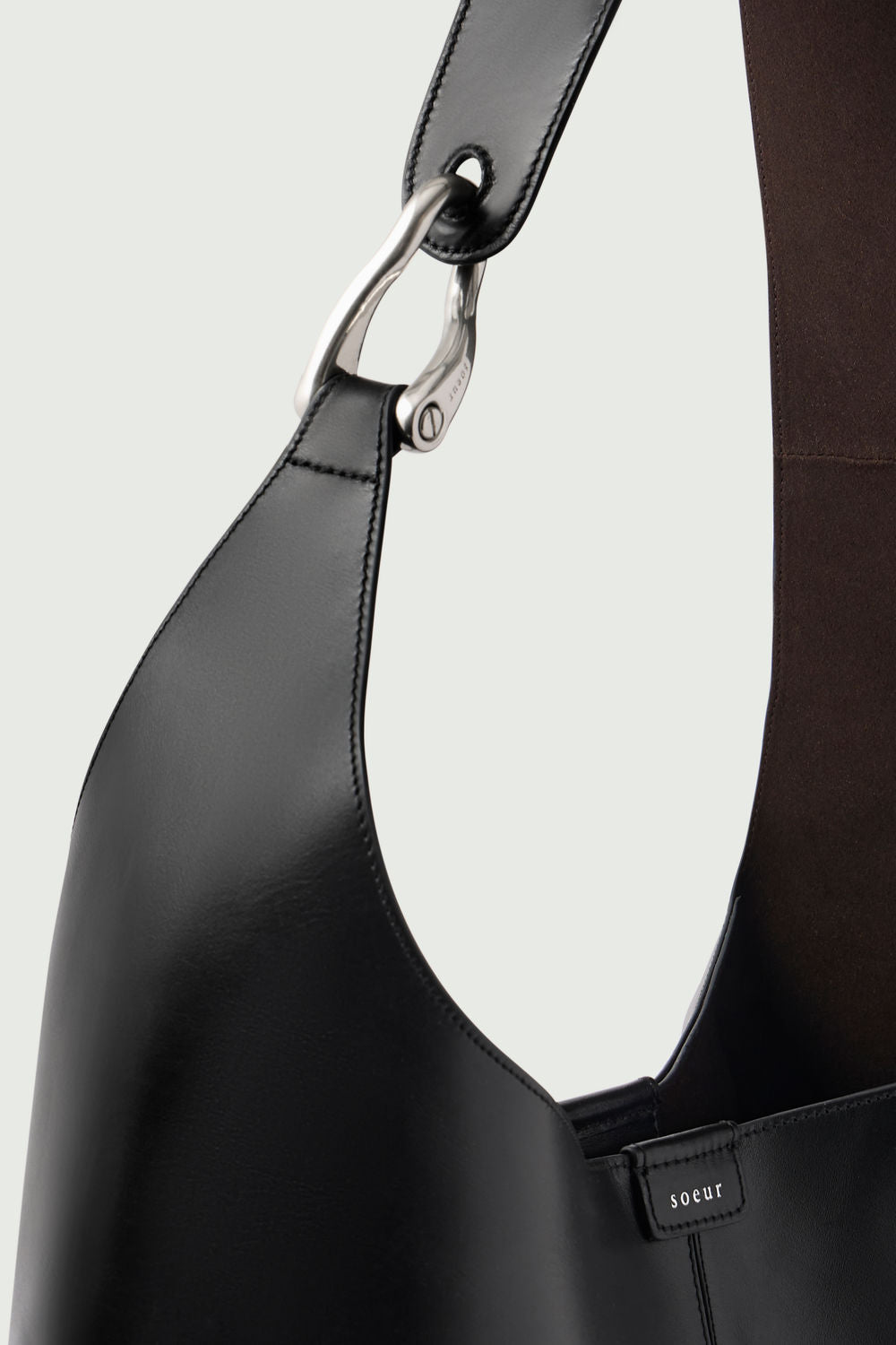 Sac Cosima - Noir - Cuir - Femme vue 4
