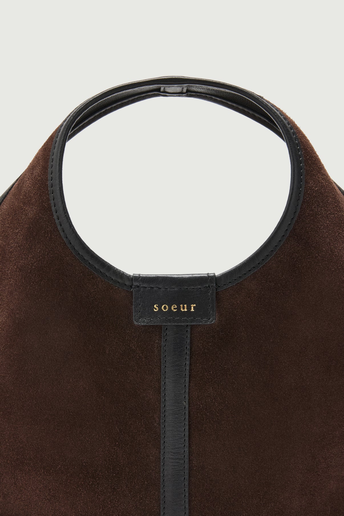 Sac Douce Mini - Marron Foncé - Cuir - Femme vue 4