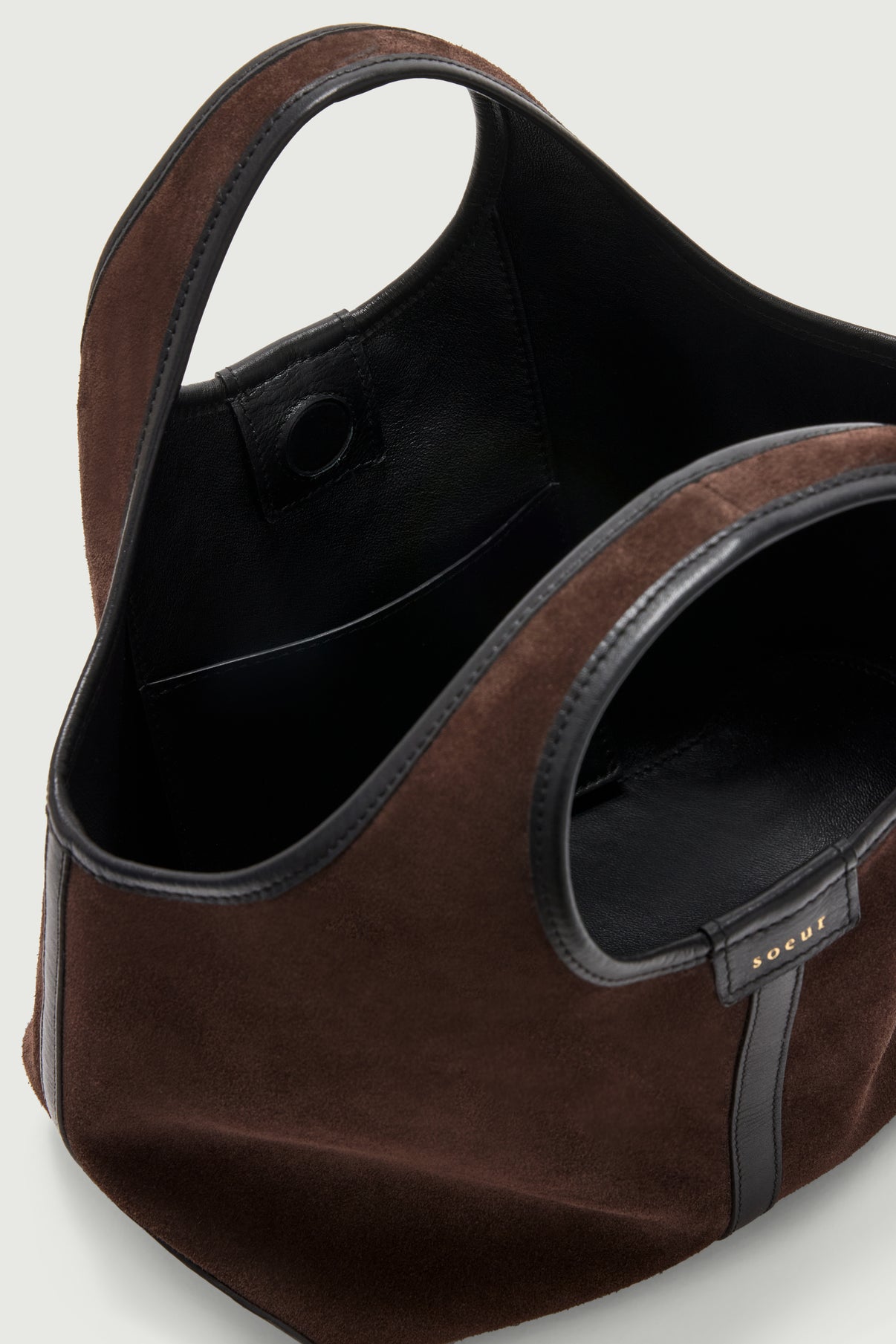 Sac Douce Mini - Marron Foncé - Cuir - Femme vue 5