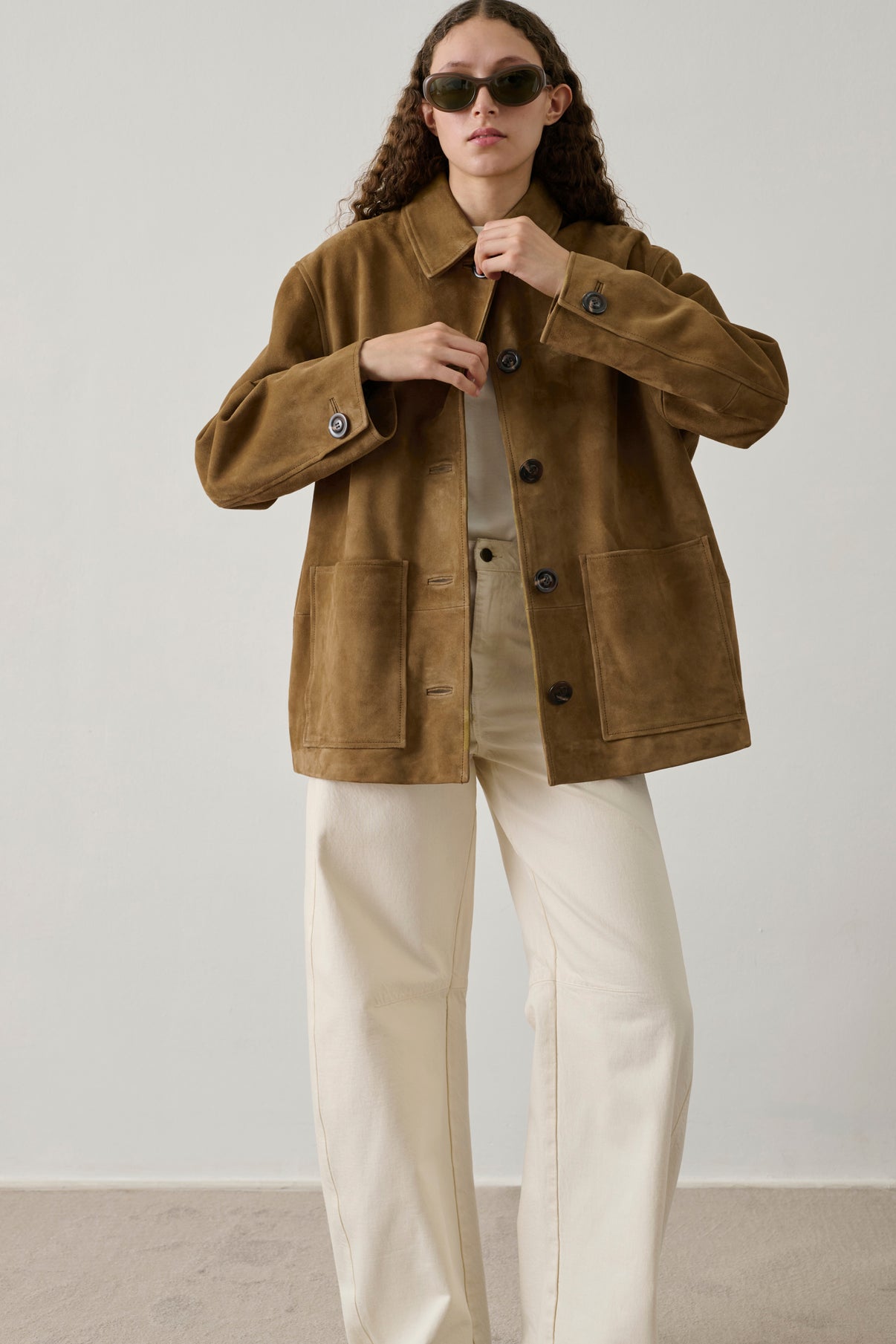 Blouson Vincenzo - Sable - Cuir - Femme vue 2